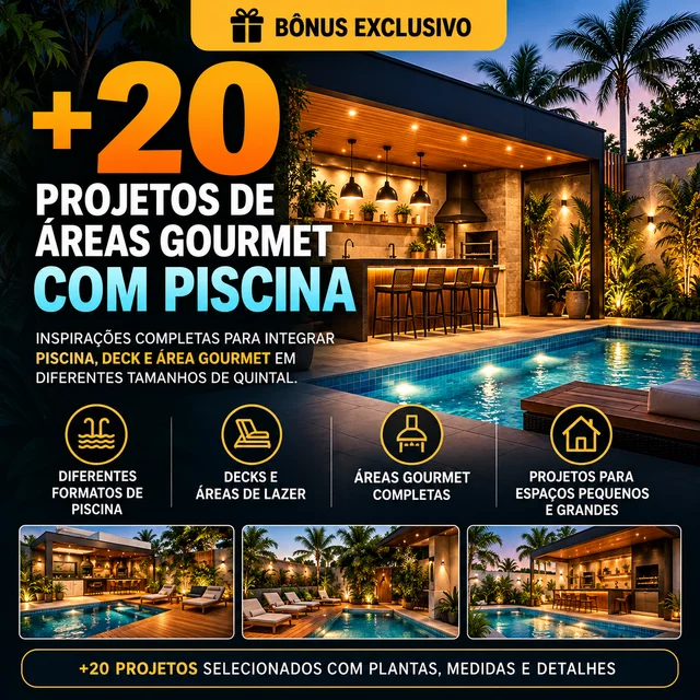 Bônus #1 - 20 Projetos com Piscina